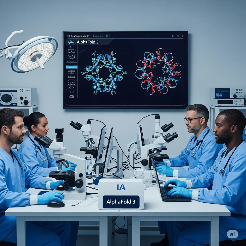 IA na Saúde e Biotecnologia Como AlphaFold 